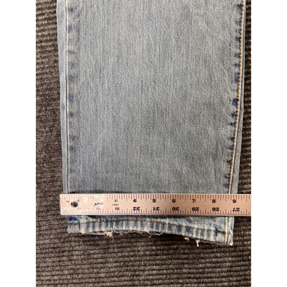 Vintage Levis 501 XX Jeans Mens 32x29 Light Wash USA Distressed Button Fly Denim - Picture 6 of 16